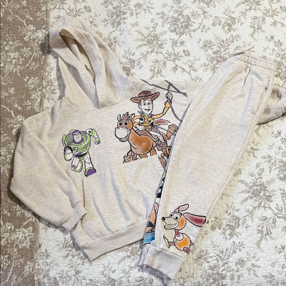 Toy Story Kids Hoodie and Joggers Set - Cream